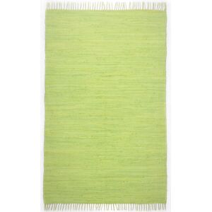 THEKO Tapis réversible en coton - tissé à la main - Vert 120x180 Vert 180x1x120cm