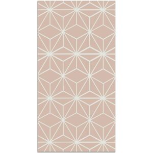 Home and Living Tapis vinyle lignes d'étoiles roses 80x300cm Rose 300x0x80cm