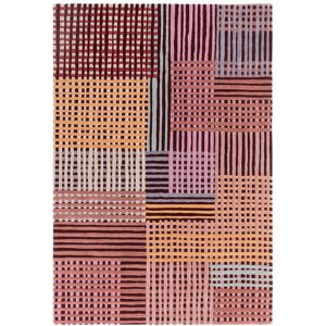 Novatrend Tapis de salon en laine rose rouge 200x290 cm Rose 290x0x200cm