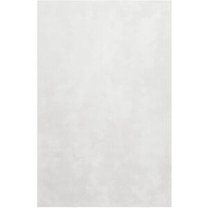 Homie Living Tapis en microfibre doux et dense blanc cassé 130x190 Blanc 130x190x130cm