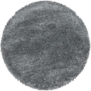 STUDIO DECO Tapis cosy rond a poils longs gris 160x160cm Gris 160x5x160cm