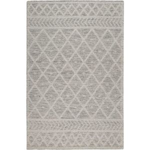 Esprit Tapis tissé main pure laine et coton mélangé gris et blanc 80x150 Gris 150x80x150cm - Publicité Esprit Tapis tissé main pure laine et coton mélangé gris et blanc 80x150 Gris 150x80x150cm - Publicité