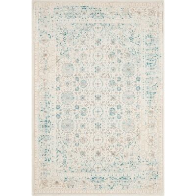 Tapis Frances - Turquoise et ivoire - 122x170 cm - Tapis - Publicité Tapis Frances - Turquoise et ivoire - 122x170 cm - Tapis - Publicité