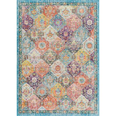 Tapis Nazar Rugs Anatolia Multicolore - Style bohème ethnique - Publicité Tapis Nazar Rugs Anatolia Multicolore - Style bohème ethnique - Publicité