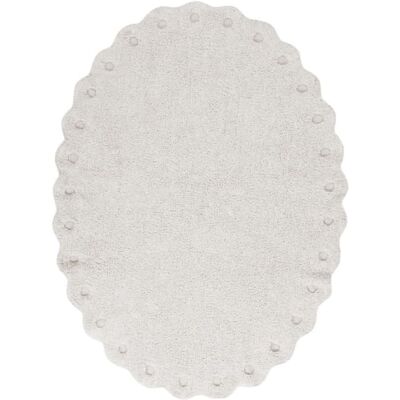 Tapis ovale en coton Lorena Canals - Inspiration pomme de pin - 130x180cm - Publicité Tapis ovale en coton Lorena Canals - Inspiration pomme de pin - 130x180cm - Publicité