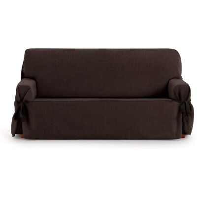 Eysa Housse de canapé 3 places avec des rubans marron 180 - 230 cm Marron 230x110x180cm - Publicité Eysa Housse de canapé 3 places avec des rubans marron 180 - 230 cm Marron 230x110x180cm - Publicité