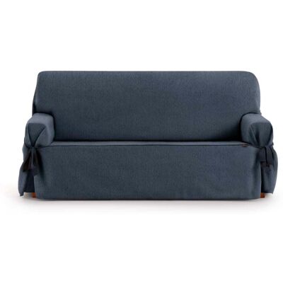 Eysa Housse de canapé 2 places avec des rubans bleu 140 - 180 cm Bleu 180x110x140cm - Publicité Eysa Housse de canapé 2 places avec des rubans bleu 140 - 180 cm Bleu 180x110x140cm - Publicité