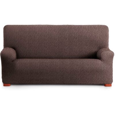 Eysa Housse de canapé 3 places extensible marron 180 - 260 cm Marron 260x120x100cm - Publicité Eysa Housse de canapé 3 places extensible marron 180 - 260 cm Marron 260x120x100cm - Publicité