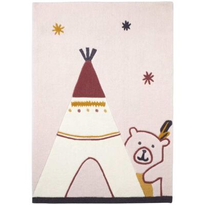 Sauthon Tapis de chambre enfant tipi en acrylique Beige 130x2x90cm - Publicité Sauthon Tapis de chambre enfant tipi en acrylique Beige 130x2x90cm - Publicité