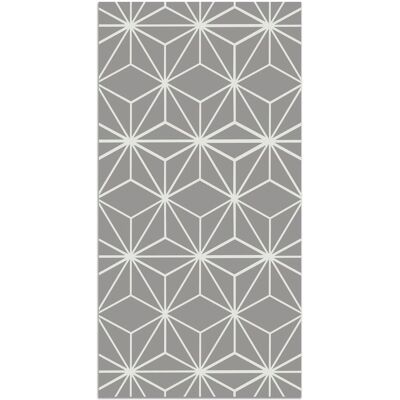 Panorama - motif étoiles - Gris - 60x250 cm - tapis vinyle - Publicité Panorama - motif étoiles - Gris - 60x250 cm - tapis vinyle - Publicité