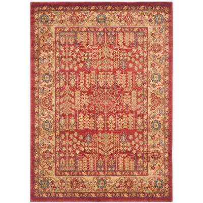 Safavieh - Marco - Rouge/Naturel - 122 x 170 - Rug - Publicité Safavieh - Marco - Rouge/Naturel - 122 x 170 - Rug - Publicité