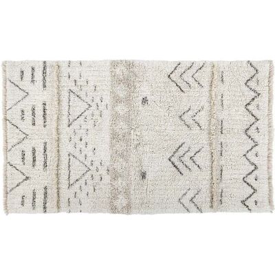 Lorena Canals Tapis ethnique berbère en laine beige 80x140 Multicolore 140x2x80cm - Publicité Lorena Canals Tapis ethnique berbère en laine beige 80x140 Multicolore 140x2x80cm - Publicité