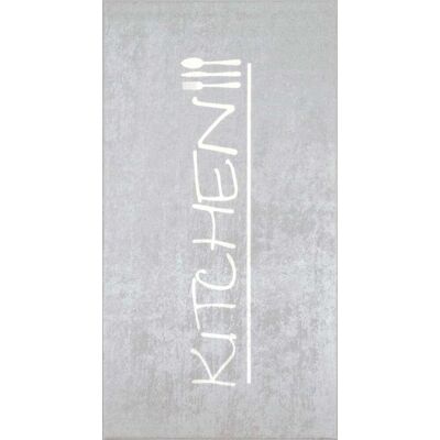 Nazar Tapis de cuisine gris motif kitchen 70x180 Gris 180x1x70cm - Publicité Nazar Tapis de cuisine gris motif kitchen 70x180 Gris 180x1x70cm - Publicité