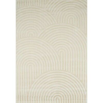 Nazar Tapis rectangulaire blanc crème motif arc en relief - 200x290 Blanc 290x1x200cm - Publicité Nazar Tapis rectangulaire blanc crème motif arc en relief - 200x290 Blanc 290x1x200cm - Publicité
