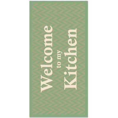 Panorama - Bienvenido A Mi Cocina - Vert - 120x170cm - Rug - Publicité Panorama - Bienvenido A Mi Cocina - Vert - 120x170cm - Rug - Publicité