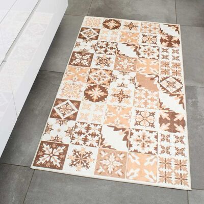 Nazar Tapis de cuisine carreaux de ciment orange 80x150 Orange 150x1x80cm - Publicité Nazar Tapis de cuisine carreaux de ciment orange 80x150 Orange 150x1x80cm - Publicité