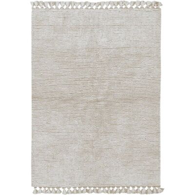 Tapis en Laine Beige et Blanc Lorena Canals - Rectangulaire - Publicité Tapis en Laine Beige et Blanc Lorena Canals - Rectangulaire - Publicité