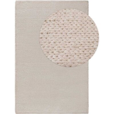 Benuta Tapis de laine crème 120x170 Beige 120x1x170cm - Publicité Benuta Tapis de laine crème 120x170 Beige 120x1x170cm - Publicité