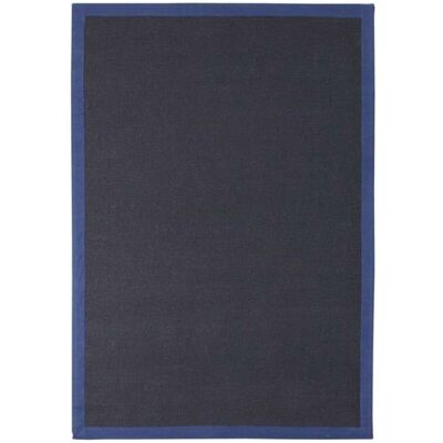 Tapis en jute naturel bleu foncé 120x170cm - Publicité Tapis en jute naturel bleu foncé 120x170cm - Publicité