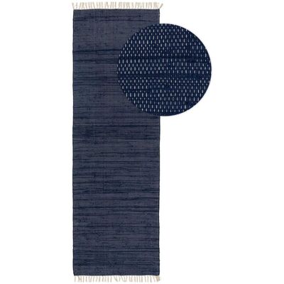 Benuta - Tom - Bleu - 80x250 cm - Rug - Publicité Benuta - Tom - Bleu - 80x250 cm - Rug - Publicité