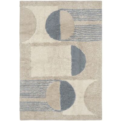 Lorena Canals Tapis lavable en laine marron et bleu 170x240 Multicolore 240x2x170cm - Publicité Lorena Canals Tapis lavable en laine marron et bleu 170x240 Multicolore 240x2x170cm - Publicité