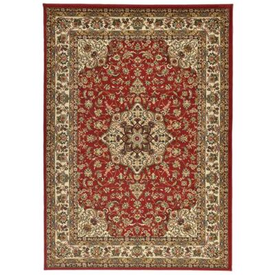 THEKO Tapis tissé au design oriental en polypropylène rouge 160x230 cm Rouge 230x1x160cm - Publicité THEKO Tapis tissé au design oriental en polypropylène rouge 160x230 cm Rouge 230x1x160cm - Publicité