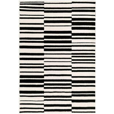 AFK Living Tapis design contemporain 120 x 170 cm Noir 120x170x120cm - Publicité AFK Living Tapis design contemporain 120 x 170 cm Noir 120x170x120cm - Publicité