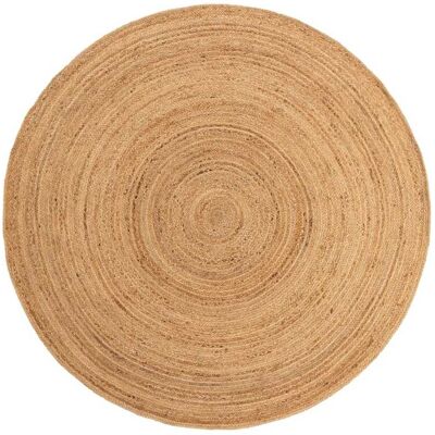 Benuta Tapis de jute marron clair d 120 rond Marron 120x1x120cm - Publicité Benuta Tapis de jute marron clair d 120 rond Marron 120x1x120cm - Publicité