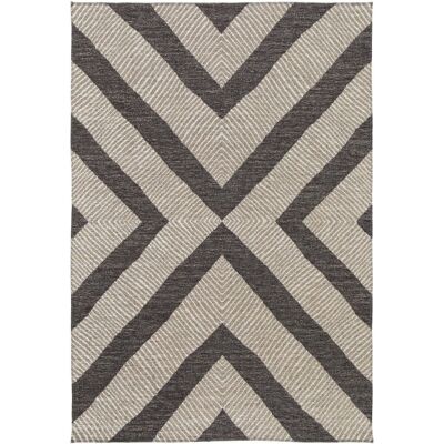 AFK Living Tapis design en fibres recyclées 120 x 170 cm Marron 120x170x120cm - Publicité AFK Living Tapis design en fibres recyclées 120 x 170 cm Marron 120x170x120cm - Publicité