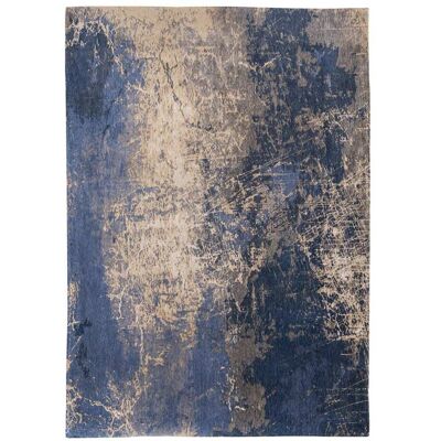Tapis Louis de Poortere Mad Men Cracks Bleu Abyssal - 170x240cm - Publicité Tapis Louis de Poortere Mad Men Cracks Bleu Abyssal - 170x240cm - Publicité