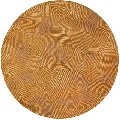 Louis de Poortere Tapis salon et chambre tissé plat diam 140 cm Jaune Jaune 140x0x140cm - Publicité Louis de Poortere Tapis salon et chambre tissé plat diam 140 cm Jaune Jaune 140x0x140cm - Publicité