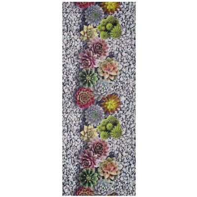 Atticgo Tapis de cuisine lavable cactus gris/multicolore 52x200 cm Gris 200x0x52cm - Publicité Atticgo Tapis de cuisine lavable cactus gris/multicolore 52x200 cm Gris 200x0x52cm - Publicité