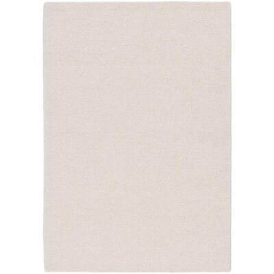 THEKO Tapis en laine tufté main de style berbère blanc 160x230 cm Blanc 230x1x160cm - Publicité THEKO Tapis en laine tufté main de style berbère blanc 160x230 cm Blanc 230x1x160cm - Publicité