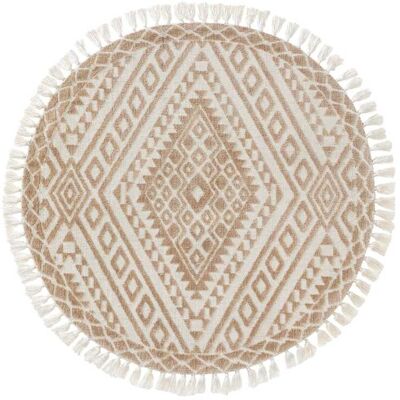 Benuta Tapis rond beige d 150 Beige 150x1x150cm - Publicité Benuta Tapis rond beige d 150 Beige 150x1x150cm - Publicité