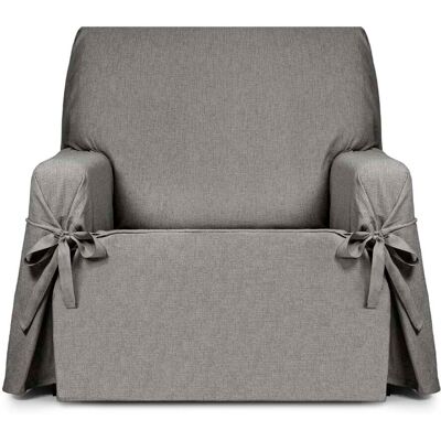 Eysa Housse de fauteuil hydrofuge 1 place avec rubans beige-noir 80-120 cm Beige 120x110x100cm - Publicité Eysa Housse de fauteuil hydrofuge 1 place avec rubans beige-noir 80-120 cm Beige 120x110x100cm - Publicité