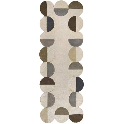 Flair Rugs Tapis en laine de couloir beige 80x230cm Beige 230x1x80cm - Publicité Flair Rugs Tapis en laine de couloir beige 80x230cm Beige 230x1x80cm - Publicité