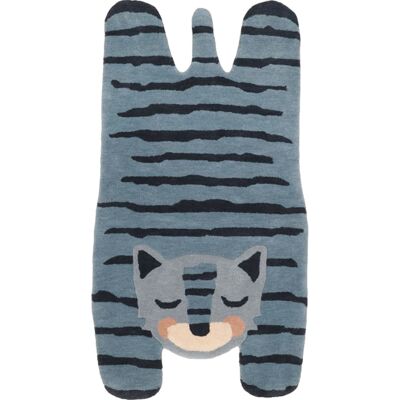 Nattiot Tapis Blue Tiger (65 x 125 cm) Bleu 65x0x125cm - Publicité Nattiot Tapis Blue Tiger (65 x 125 cm) Bleu 65x0x125cm - Publicité