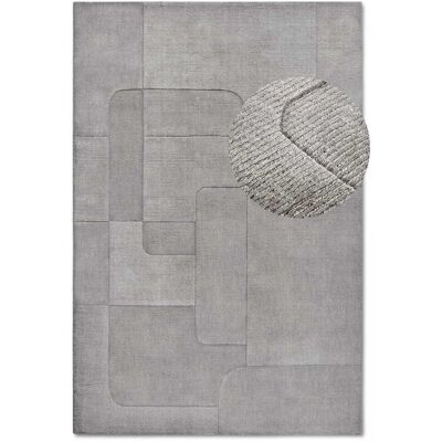 Villeroy & Boch Tapis chambre 120 x 170 cm, laine tissée main, motif géométrique, gris Gris 170x1x120cm - Publicité Villeroy & Boch Tapis chambre 120 x 170 cm, laine tissée main, motif géométrique, gris Gris 170x1x120cm - Publicité