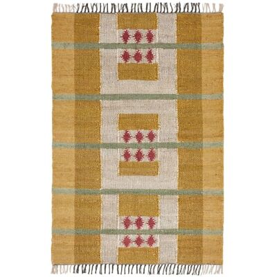Madura Tapis de sol en coton jaune 120x180 cm Jaune 120x180cm - Publicité Madura Tapis de sol en coton jaune 120x180 cm Jaune 120x180cm - Publicité