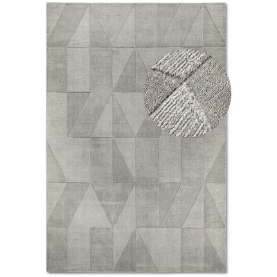 Villeroy & Boch Tapis chambre 120 x 170 cm, laine tissée, géométrique, gris beige Gris 170x1x120cm - Publicité Villeroy & Boch Tapis chambre 120 x 170 cm, laine tissée, géométrique, gris beige Gris 170x1x120cm - Publicité