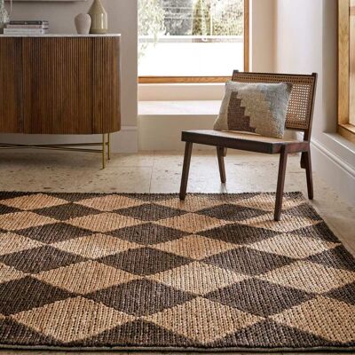 Flair Rugs Tapis en jute marron et marron foncé 160x230cm Marron 230x0x160cm - Publicité Flair Rugs Tapis en jute marron et marron foncé 160x230cm Marron 230x0x160cm - Publicité
