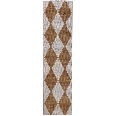 Flair Rugs Tapis de couloir en jute marron et blanc 80x230cm Beige 230x0x80cm - Publicité Flair Rugs Tapis de couloir en jute marron et blanc 80x230cm Beige 230x0x80cm - Publicité