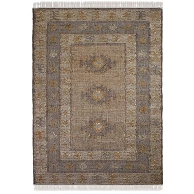 Flair Rugs Tapis en jute et laine 140x200cm Marron 200x0x140cm - Publicité Flair Rugs Tapis en jute et laine 140x200cm Marron 200x0x140cm - Publicité