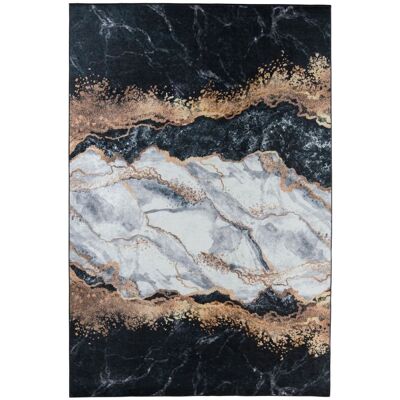 Un amour de tapis Tapis chambre 160x230 noir Noir 230x1x160cm - Publicité Un amour de tapis Tapis chambre 160x230 noir Noir 230x1x160cm - Publicité
