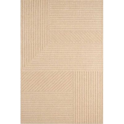 Nazar Tapis salon motif en 3d beige - 160x230 cm Beige 230x2x160cm - Publicité Nazar Tapis salon motif en 3d beige - 160x230 cm Beige 230x2x160cm - Publicité
