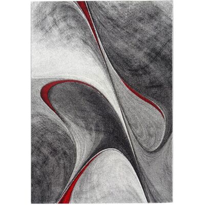 JADOREL - Tapis 200x290cm - Polypropylène et jute - Rouge - Tapis - Publicité JADOREL - Tapis 200x290cm - Polypropylène et jute - Rouge - Tapis - Publicité