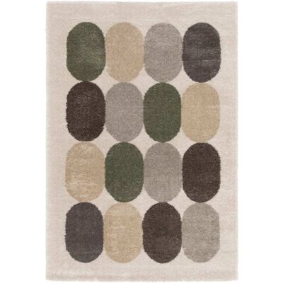 The Deco Factory Tapis doux motif géométrique moderne beige multi vert 160x230 Beige 230x1x160cm - Publicité The Deco Factory Tapis doux motif géométrique moderne beige multi vert 160x230 Beige 230x1x160cm - Publicité