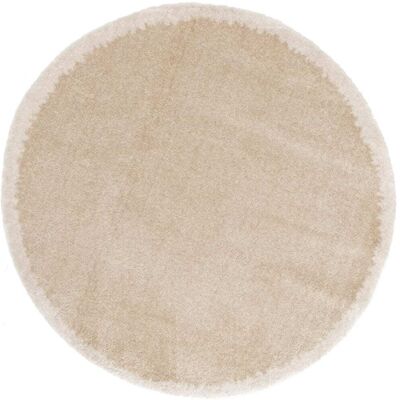 The Deco Factory Tapis rond à poils doux effet shaggy beige d160 Beige 160x1x160cm - Publicité The Deco Factory Tapis rond à poils doux effet shaggy beige d160 Beige 160x1x160cm - Publicité