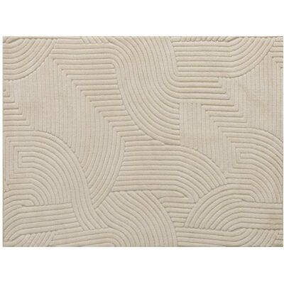 Homcom Tapis salon à poils épais géométrique antidérapant polyester crème Blanc 230x2x160cm - Publicité Homcom Tapis salon à poils épais géométrique antidérapant polyester crème Blanc 230x2x160cm - Publicité