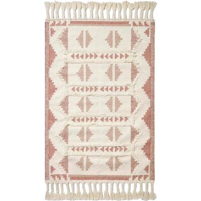 Homescapes Tapis Kilim Rose Satara Tissé à la Main - Publicité Homescapes Tapis Kilim Rose Satara Tissé à la Main - Publicité